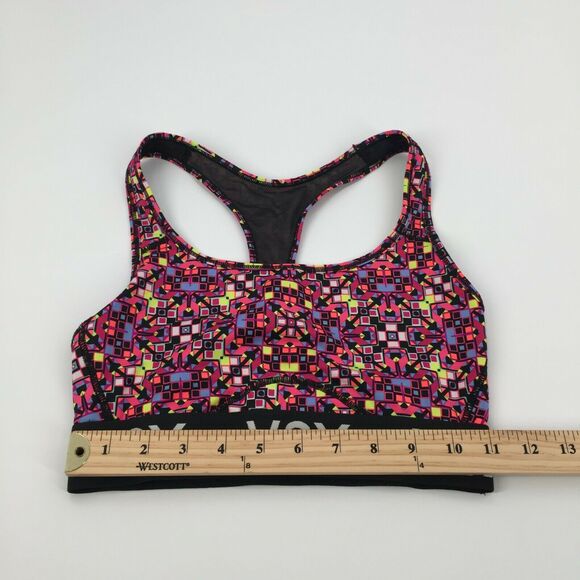 Victoria's Secret Sport VSX Sports Bra Size Small Womens Neon Black Geometric VS - Picture 5 of 6